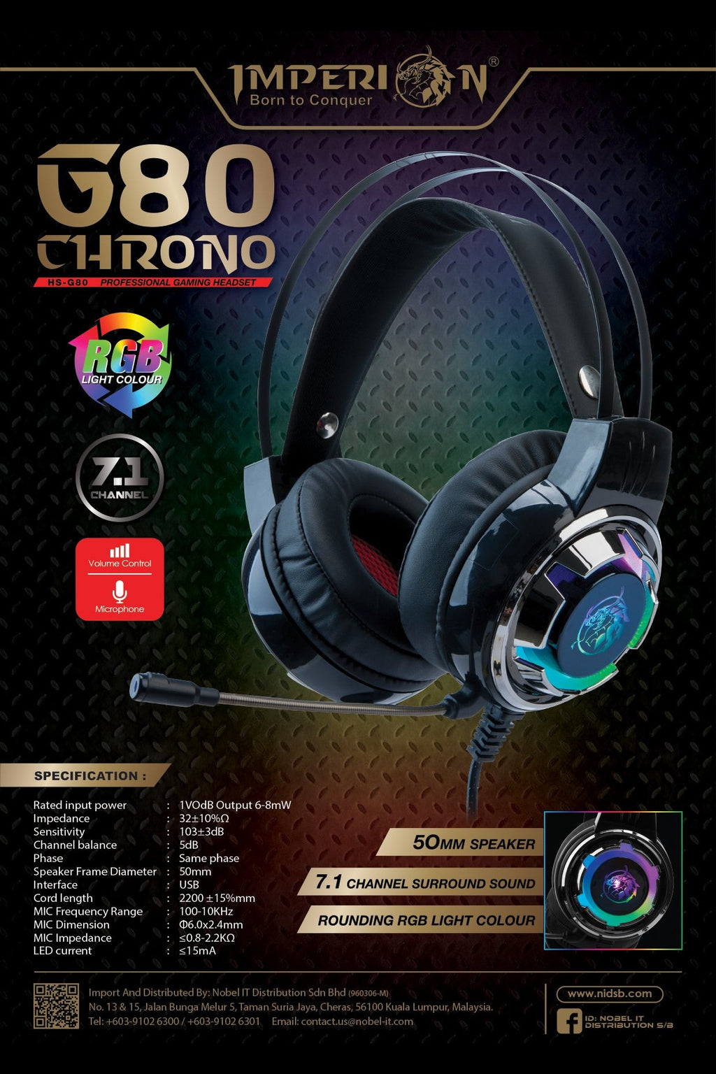 Imperion CHRONO HS-G80 - Salpido