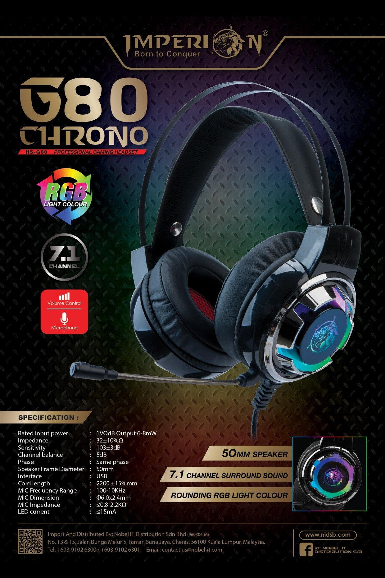 Imperion CHRONO HS-G80 - Salpido