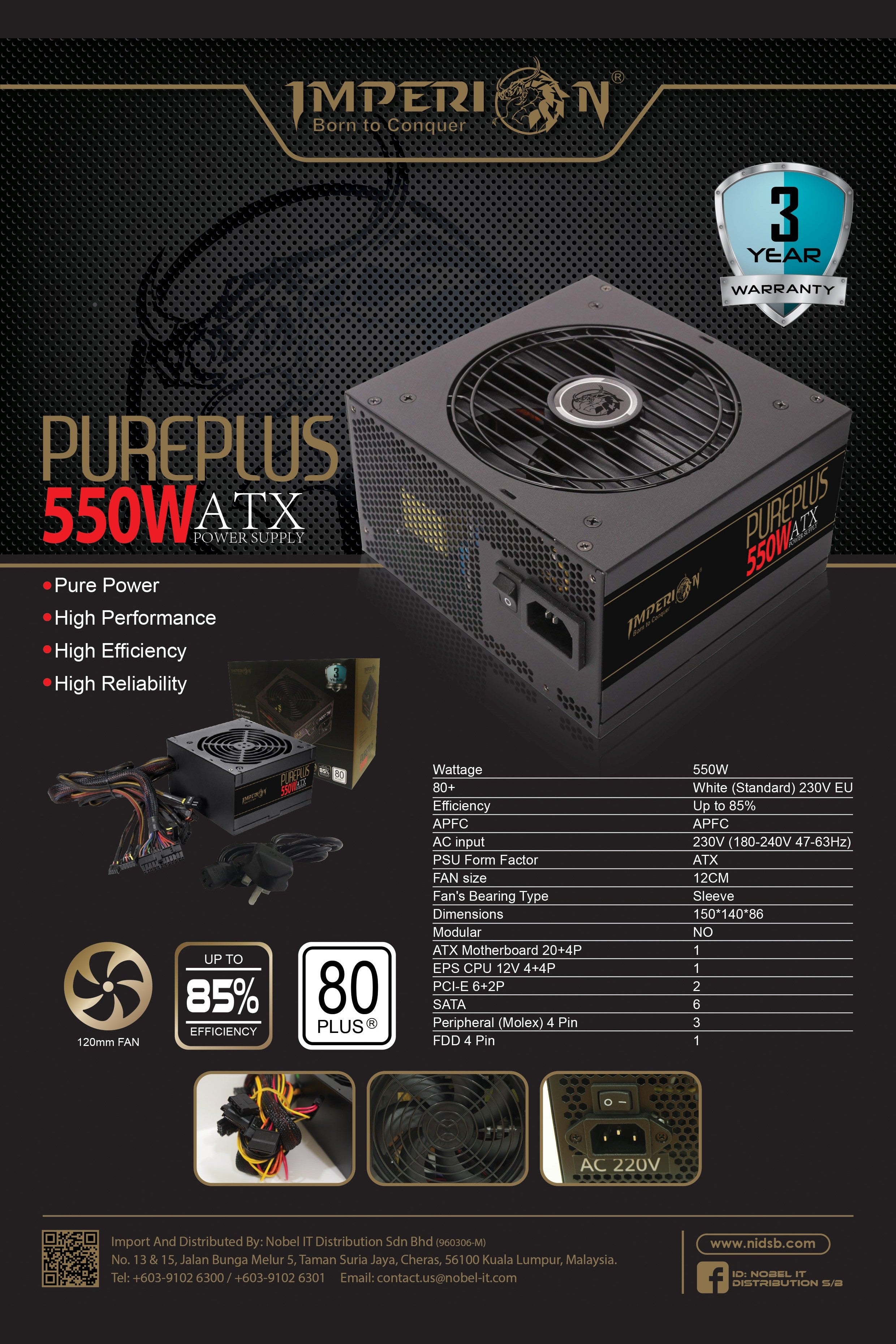 Imperion PUREPLUS 550W - Salpido