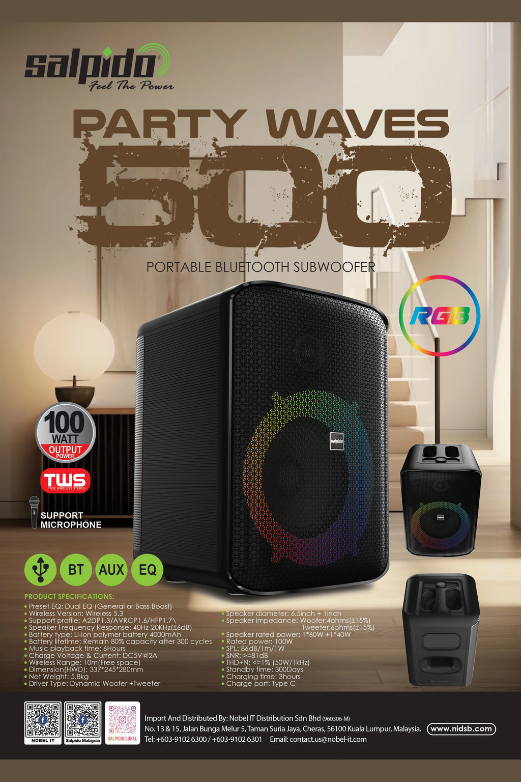 Salpido PARTY WAVES 500 - Salpido